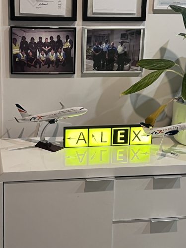 Taxiway sign Decor - Customisable - Aviation and Airport signs - with optional lights photo review