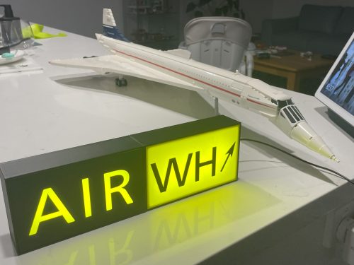 Taxiway sign Decor - Customisable - Aviation and Airport signs - with optional lights photo review