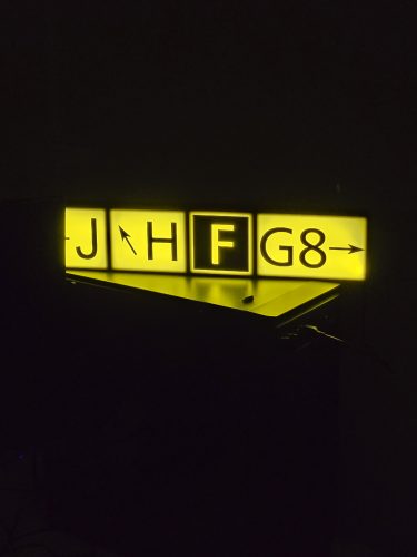 Taxiway sign Decor - Customisable - Aviation and Airport signs - with optional lights photo review