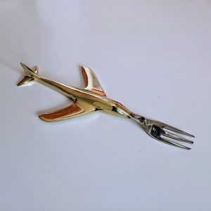 Aeroplane Fork - Brass and Stainless Steel